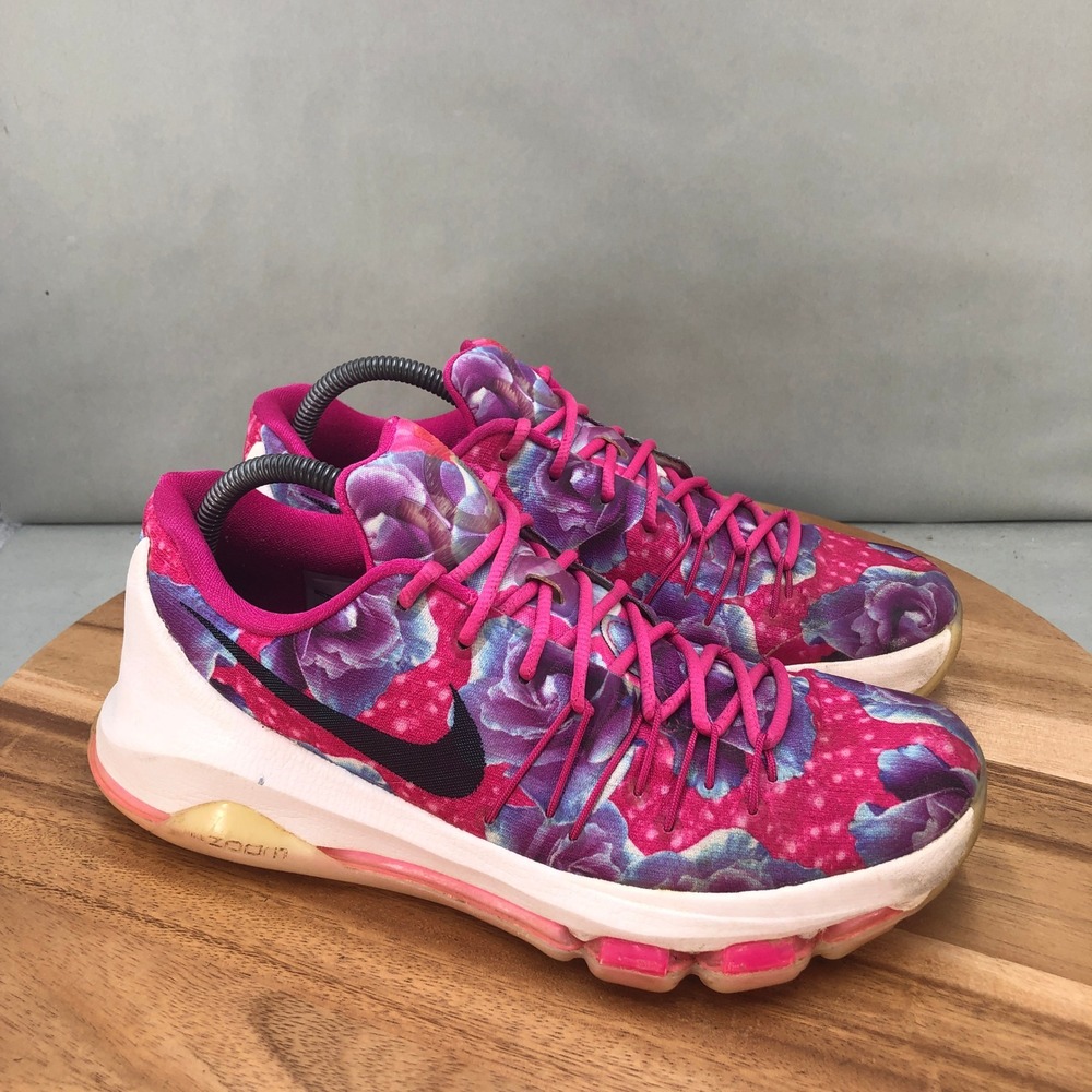 Nike Women's Floral Pink Purple Athletic Shoes